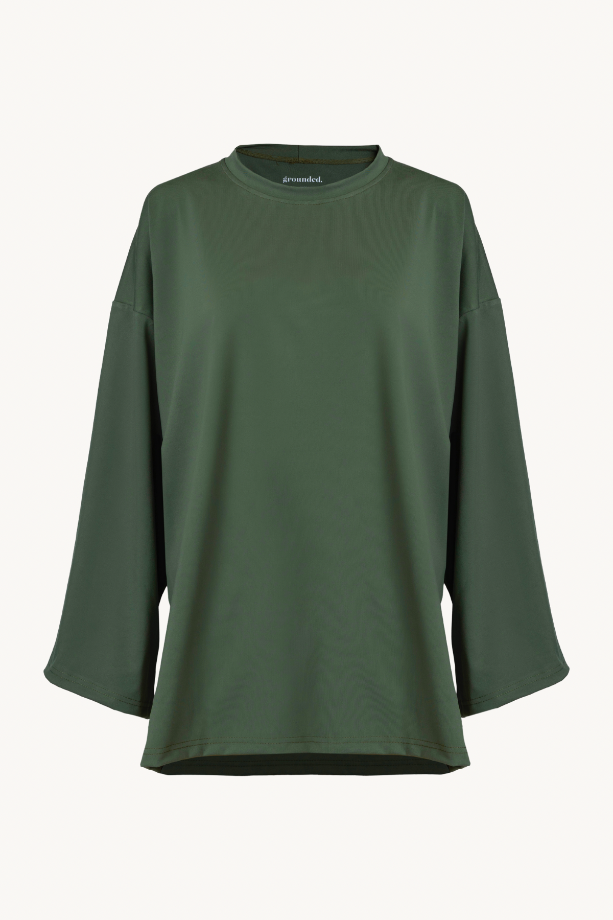 CloudSoft Oversized Tee - Forest Olive