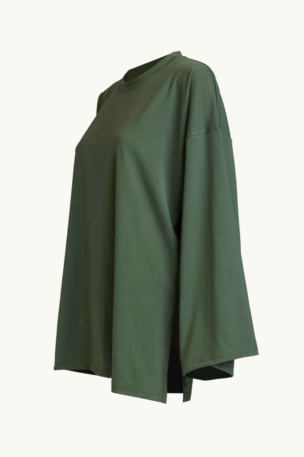 CloudSoft Oversized Tee - Forest Olive