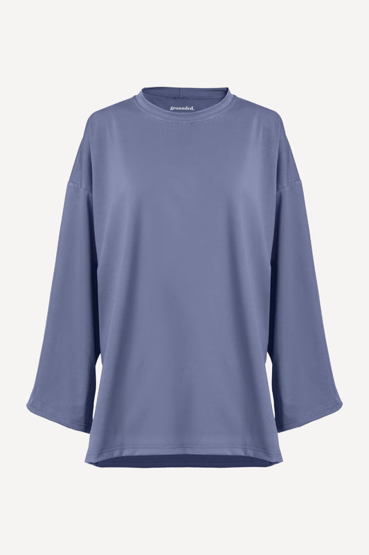 CloudSoft Oversized Tee - Slate Grey